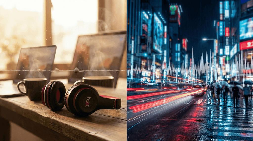 boAt Headphone in Quite Room vs Loud City